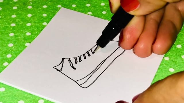 Как нарисовать кроссовки/ Nike/ просто рисуем/ как научится. смотреть онлайн