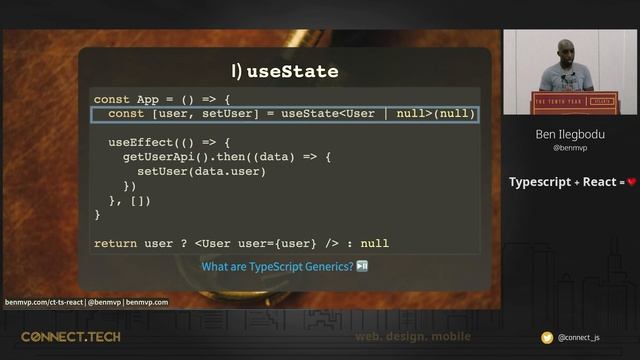Connect.Tech 2022 - Ben Ilegbodu - Typescript + React смотреть онлайн
