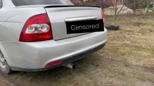 Качественный выхлоп на приору , стингер на мусорку (смотреть описание)