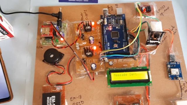 IoT Based School Bus Monitoring System + GSM + GPS + RFID + Telegram: ESP32-CAM Photo & SMS Alert смотреть онлайн