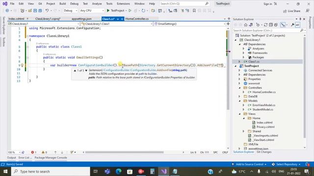 Asp.Net Core 6: Read (Access) Email /SMTP Setting In Appsettings.json in Class Library Using C# смотреть онлайн