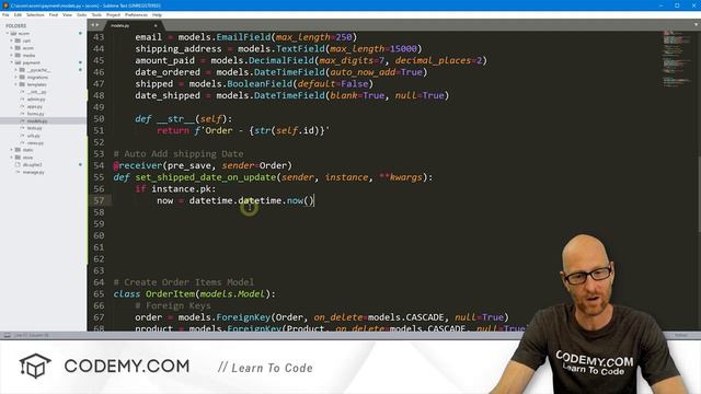 38. Automatically Add Shipping Date - Django Wednesdays ECommerce 38 смотреть онлайн