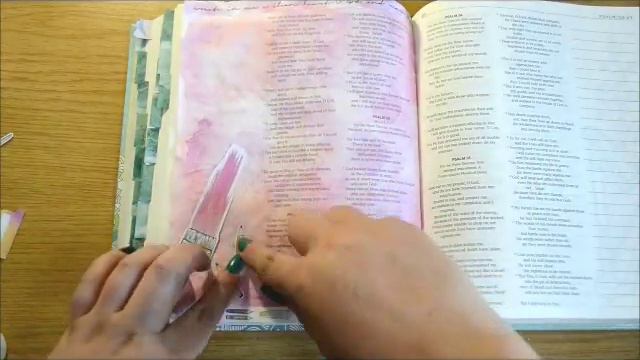 Bible Journaling - Psalm 51:10 - Process смотреть онлайн