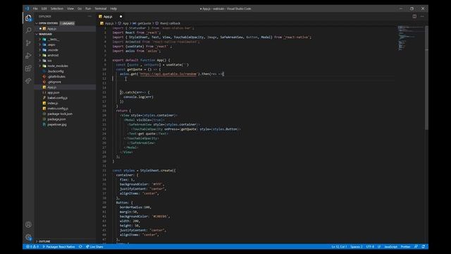 Fetching data from an API using axios [TUTORIAL] смотреть онлайн
