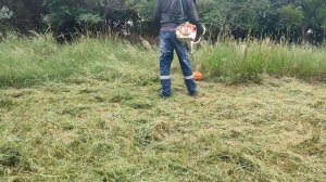 High Grass Mowing with Stihl FS 410 C