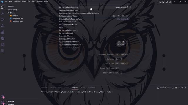 How to setup image background in visual studio code? смотреть онлайн