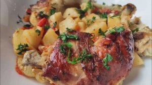 Курица с картошкой в рукаве в духовке самый вкусный  рецепт