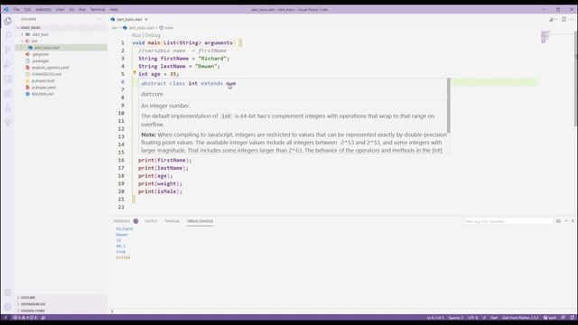 Flutter | Dart | Variable and Primitive Data Type смотреть онлайн