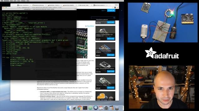 MicroPython Basics: What is MicroPython? with Tony D! @micropython #LIVE смотреть онлайн