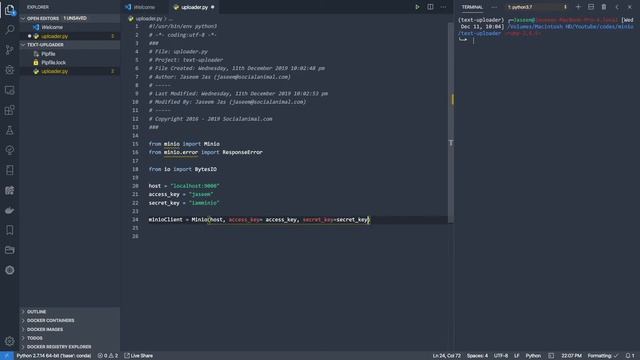 How to Upload text into Minio with Python? смотреть онлайн