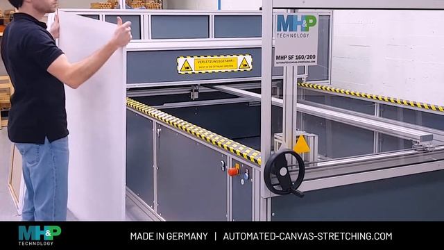 Canvas Stretching Machine BIG FORMATS at HIGH SPEED - MHP SF смотреть онлайн