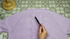 Как вязала джемпер в технике «Нулевой реглан».Подробное описание, расчёты.