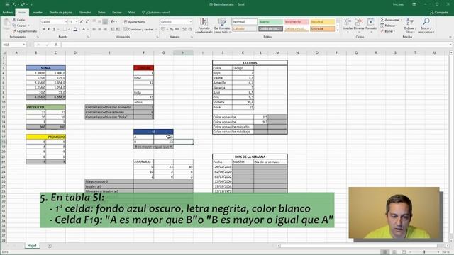 Excel Básico - Ejercicio 9 - Funciones смотреть онлайн