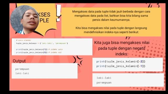 PEMROGRAMAN PYTHON TYPE DATA TUPLE смотреть онлайн