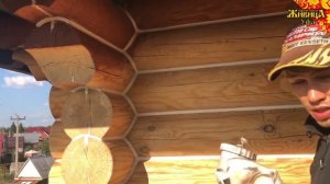 Покраска деревянного дома I Масло "Живица" I Нанесение краскопультом