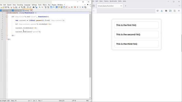 How to Create a Simple Animated jQuery Accordion (FAQ Example) смотреть онлайн