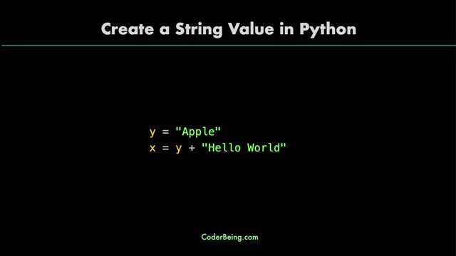 How to create a string value in Python? смотреть онлайн