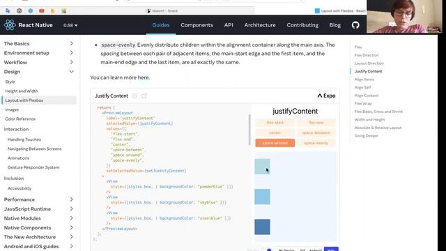 React Native Урок 1 Часть 5 - Flexbox примеры смотреть онлайн