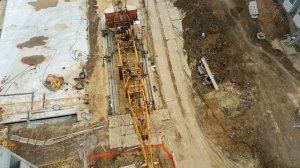 Монтаж башенного крана КБ-405.1А (Timelapse)