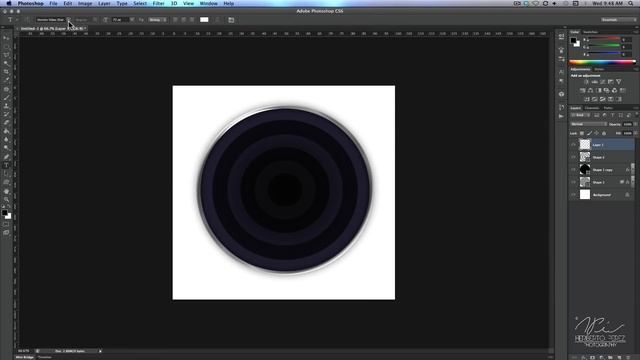 How To Create a Simple Logo in Photoshop CS6 смотреть онлайн