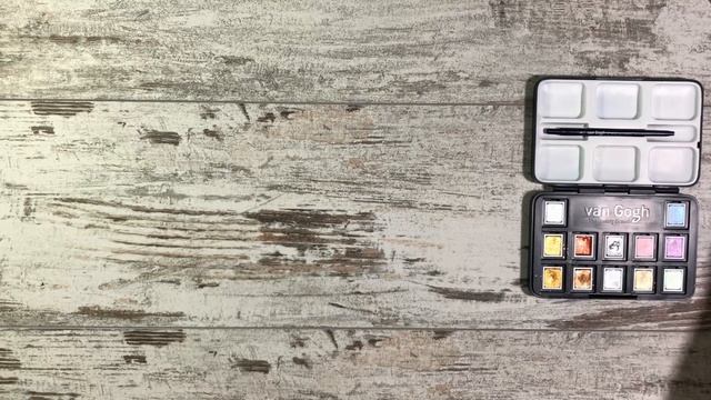 Обзор акварели Van Gogh Metallic & Interference Colours. Выкраска, смешивание цветов, примеры работ смотреть онлайн