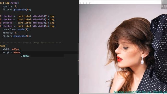 Create 3D Thumb Image Hover Effect Animation Only CSS смотреть онлайн