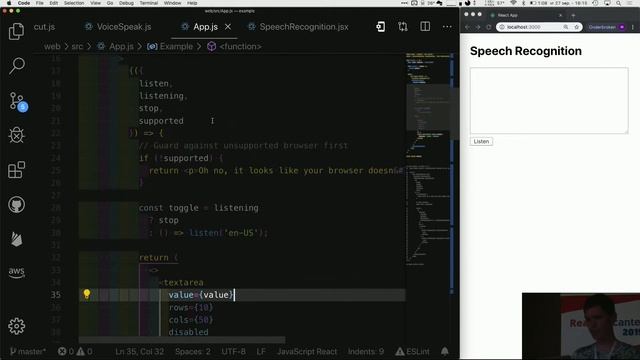 Giving voice an action in React and React Native - WOUTER VAN DEN BROEK смотреть онлайн