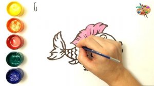 Раскраска РЫБКА. Раскраски и рисунки Малышам