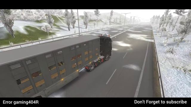 Truck simulator ultimate | Mercedes-Benz 1851 driving in snow buzzard/sleet ?|truck game 1.1.7updat смотреть онлайн