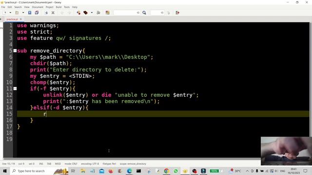 Perl Programming - REMOVE DIRECTORY & CONTENTS 2023 смотреть онлайн