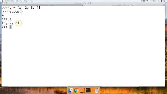 Python 3.7: Pop() List Method In Python смотреть онлайн