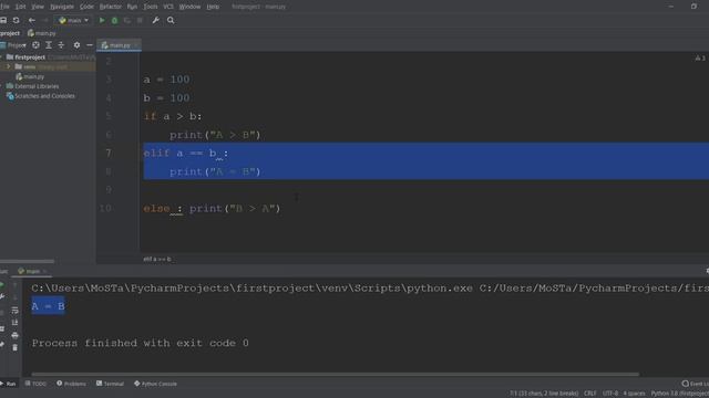 Python If ... Else الشروط فى لغة بايثون смотреть онлайн