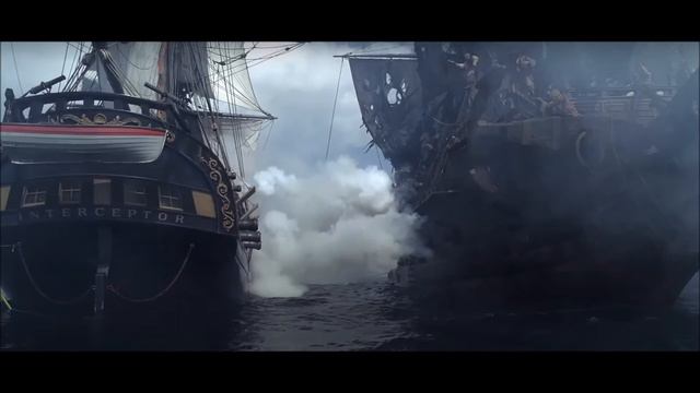 Pirates Of The Caribbean - The Curse Of The Black Pearl Score - The Black Pearl Vs The Interceptor смотреть онлайн