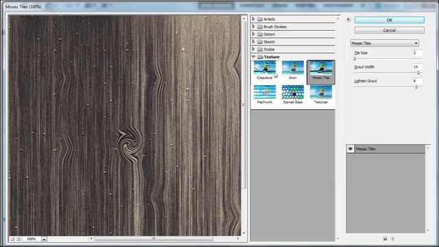 Using filters and layer styles to create WOOD in Photoshop CS5 смотреть онлайн