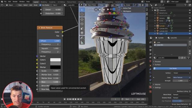 Blender Beginner Tutorial - Part 5 : Easy Procedural Textures смотреть онлайн