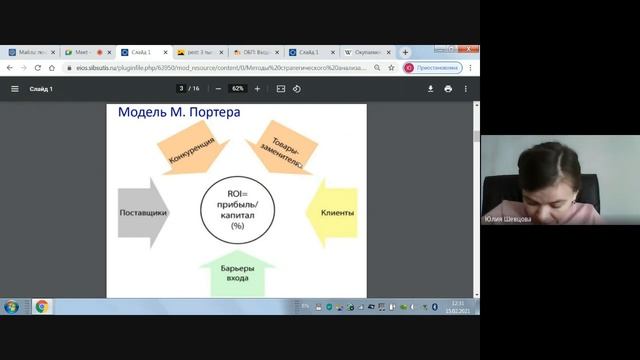 Методы стратегического анализа PEST, Модель 5 конкурентный сил М Портера смотреть онлайн