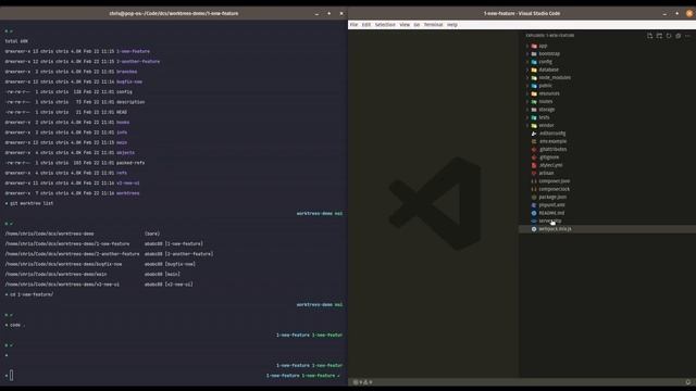 Git Switch Worktree Extension Demo смотреть онлайн