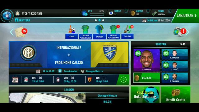 SOCCER MANAGER 21| V 1.1.5 Save Hack Unlimited Money & Upgrade Full Fasilitas