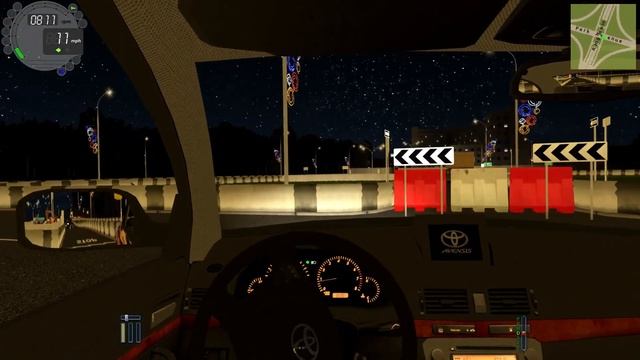 TOYOTA AVENSIS NIGHT DRIVE NEW AREA | CITY CAR DRIVING SIMULATOR 1.5.9.2 GAMEPLAY WITH LOGITECH G29 смотреть онлайн