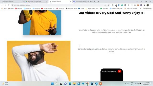 How To Create Portfolio Website Template HTML CSS & JAVASCRIPT | Design Responsive Portfolio Websit смотреть онлайн