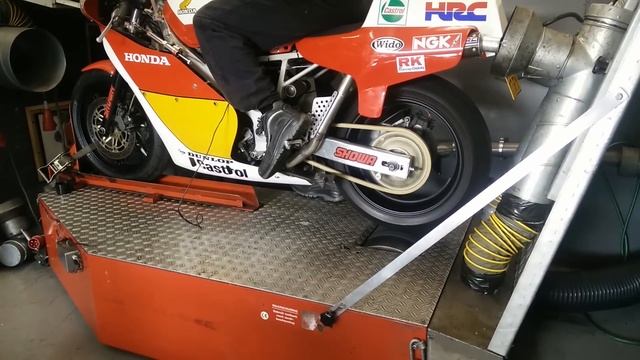Honda NR 500 Op De Testbank