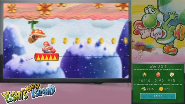 Slim Plays Yoshi's New Island - #22. Don't Get Pokey-ed! смотреть онлайн