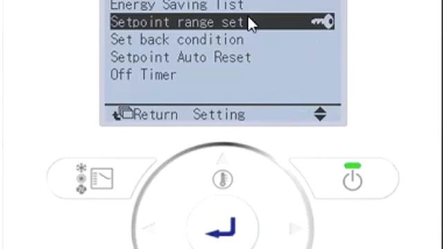 Lock function Setpoint rang set Daikin remote BRC1E62/BRC1E63 смотреть онлайн