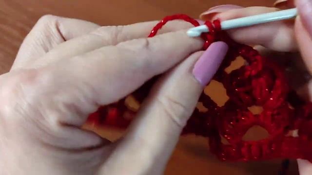 ШАРФ АЖУРНЫЙ с петлей, крючком. Шарфик для начинающих. смотреть онлайн