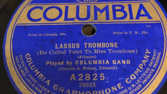 Lassus Trombone - Columbia Band 1918 смотреть онлайн
