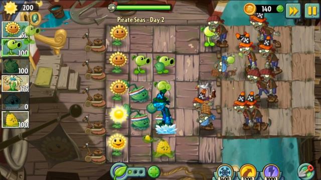 Отличная победа! | Растения против Зомби 2 Пиратские моря: 2,3 Уровень смотреть онлайн