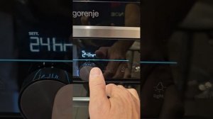 Как установить время и сделать другие настройки на доховке Gorenje BPSA 6747 DGWI