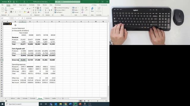 How to Copy Paste Values Only with Keyboard Shortcut | No Mouse Excel смотреть онлайн
