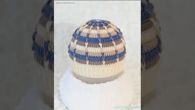 шапочка для мальчика крючком смотреть онлайн
