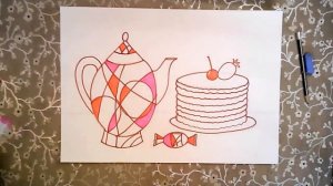 Натюрморт "Рисуем Масленицу" мастер-класс по рисованию